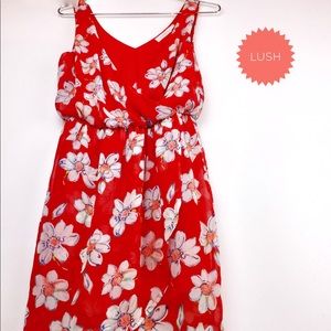 Lush floral dress size S sleeveless